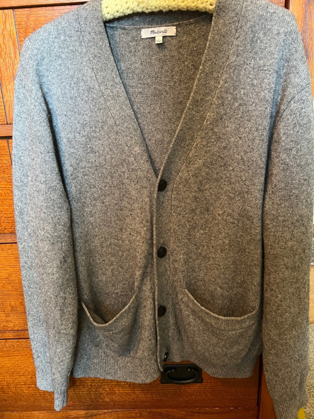 Madewell Heather Gray Merino Wool Cardigan